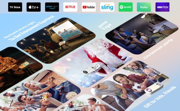 Portable Smart Projector P62 Supports Home Use - Image 5