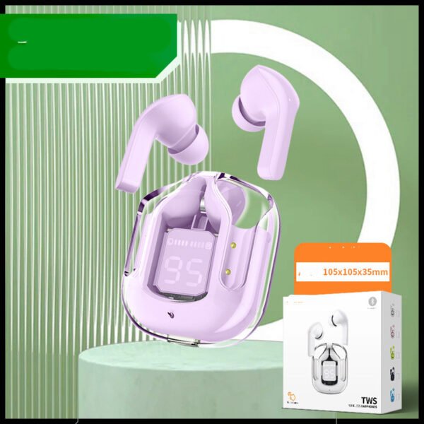 Mini Transparent Wireless Bluetooth Headset Digital Display - Image 3