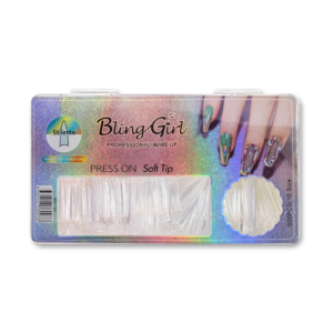 BG-153 Stiletto French Tip Press On Soft Tips 500 pcs