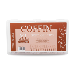 BG-111 Coffin Full Cover Press On Soft Tips 360pcs